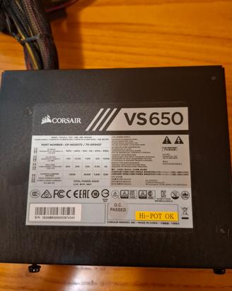 alimentatore corsai 650w