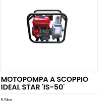 Motopompa a scoppio benzina