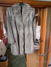 Pelliccia di  volpe argentata taglia 50 donna