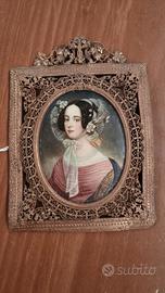 7 miniature ritratti antiche sec.XVII-XIX