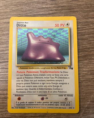 Ditto Olografico Fossil Italiano Originale Wizards