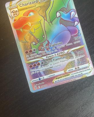 Carta pokemon charizard v astro hyper