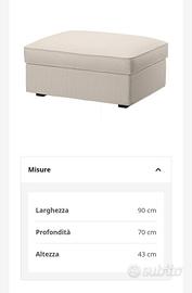 Poggiapiedi con contenitore Kivik (Ikea)