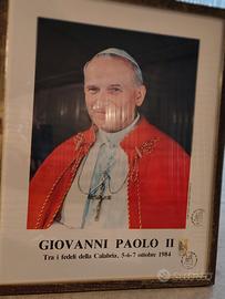 quadro visita Giovanni Paolo II nel 1984 orig