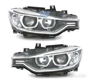 FARI BMW F30 31 11-15 OCCHI ANGEL LED FONDO NERO