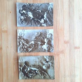 3 cartoline illustratore D. Mastroianni “Allegorie