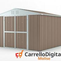 Box struttura lamiera Acciaio 327x307 tortora