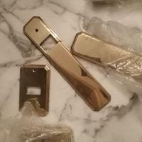 copri presa e placca per serrande in ottone