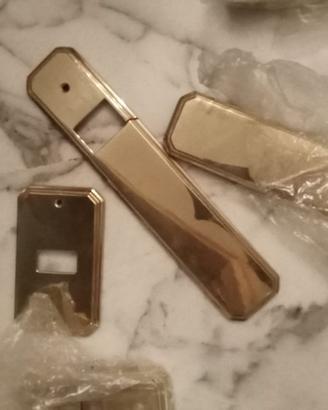 copri presa e placca per serrande in ottone