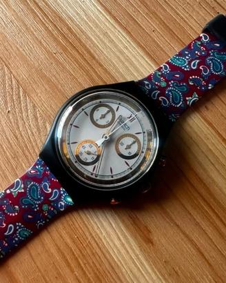 Swatch Chrono Award SCB108 (1992) 🎨 Paisley
