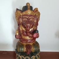 Scultura in legno Ganesha 