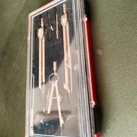 Set di compassi da disegno tecnico vintage