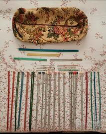 Ferri da calza (da lana) ed uncinetto 