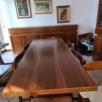 SALA DA PRANZO IN NOCE NAZIONALE ARTIGIANALE
