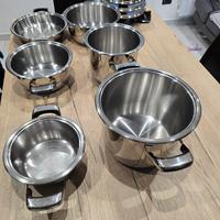 Batteria di pentole Bavaria inox 18/10 – 6 pezzi