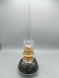 Lampada a petrolio ceramica vetro