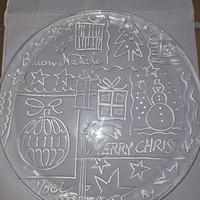 Piatto Natale in vetro