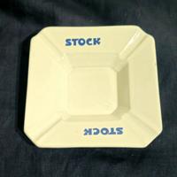 Posacenere in porcellana bianca con marchio STOCK