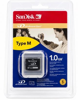 Scheda di memoria XD Picture 1gb fujifilm sandisk