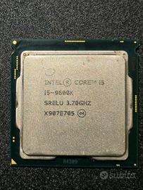 Processore CPU Intel i5 9600k 3.70/4.60Ghz