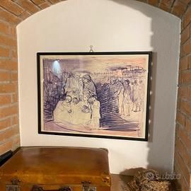 disegno del pittore italiano Trento Longaretti,