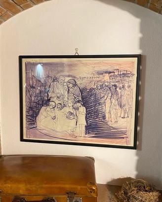 disegno del pittore italiano Trento Longaretti,
