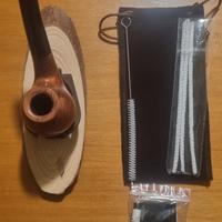 pipa artigianale in legno di radica di  rosa