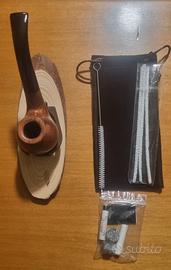 pipa artigianale in legno di radica di  rosa