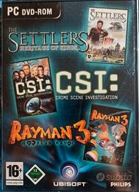 Pc The Settlers  + Csi + Rayman  3 Giochi