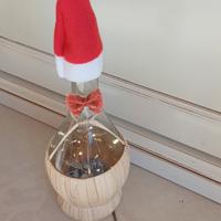 fiaschetta natalizia con lucine