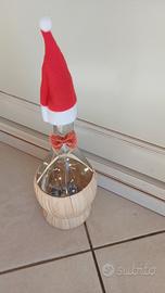 fiaschetta natalizia con lucine