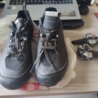 pedali e scarpe sgancio rapido
