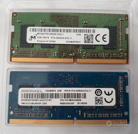 Coppia RAM 8GB (2x4GB) DDR4 3200MHz SO-DIMM per No