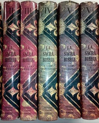 La Sacra Bibbia - Fabbri 1964 – Completa 7 volumi