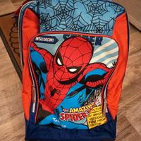 zaino/trolley scuola spiderman 