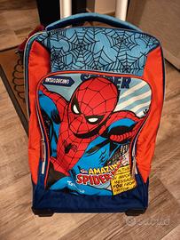 zaino/trolley scuola spiderman 