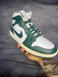 Jordan High bianche e verdi – nuove, 43