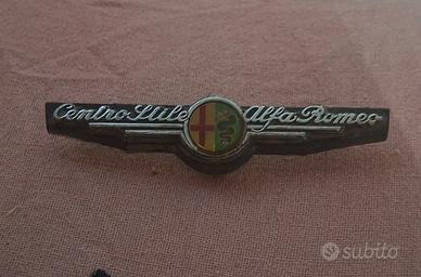 Scritta stemma fregio Centro stile Alfa Romeo 