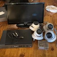 Impianto di video sorveglianza completo