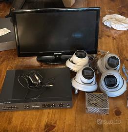 Impianto di video sorveglianza completo