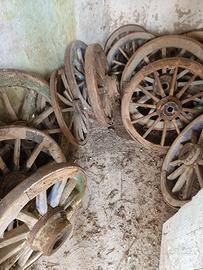 antiquariato blocco ruote carro