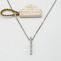 Collana oro bianco 18kt con diamante A.15