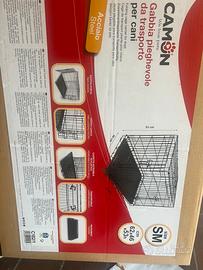 Gabbia pieghevole da trasporto per cani nuova