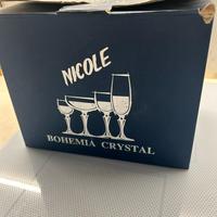 Set calici in cristallo Bohemia – modello “Nicole”