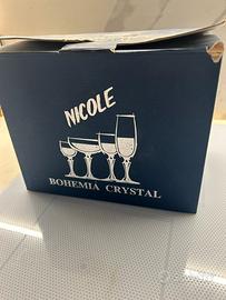 Set calici in cristallo Bohemia – modello “Nicole”