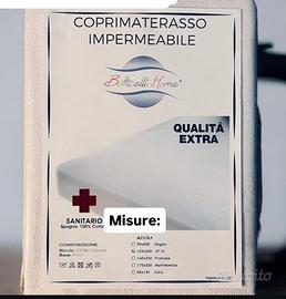 Coprimaterasso impermeabile 2 posti matrimoniale