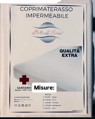 Coprimaterasso impermeabile 2 posti matrimoniale