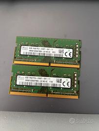 Ram 2 banchi da 8 gb 2400