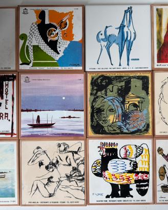 Lotto 12 Piastrelle "Buon Ricordo" anni 80