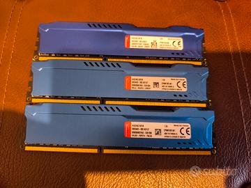 RAM HYPERX FURY HX31632C10F/8 - 24 GB (8GBX3)